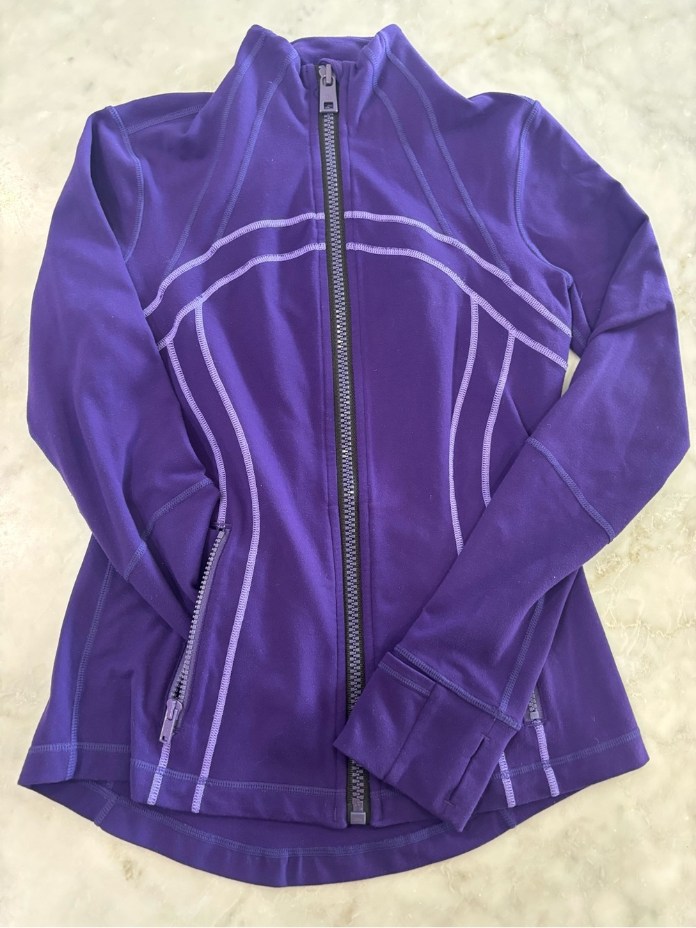 lululemon athletica Align Deep Purple Zip-Front Performance Jacket